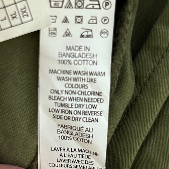 Joe Fresh Green Military Style Jacket women’s Size Small adjustable cinch waist - Picture 8 of 12